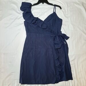 Lilly Pulitzer Women's Lavianna Wrap Dress True Navy Size 8 New NWT
